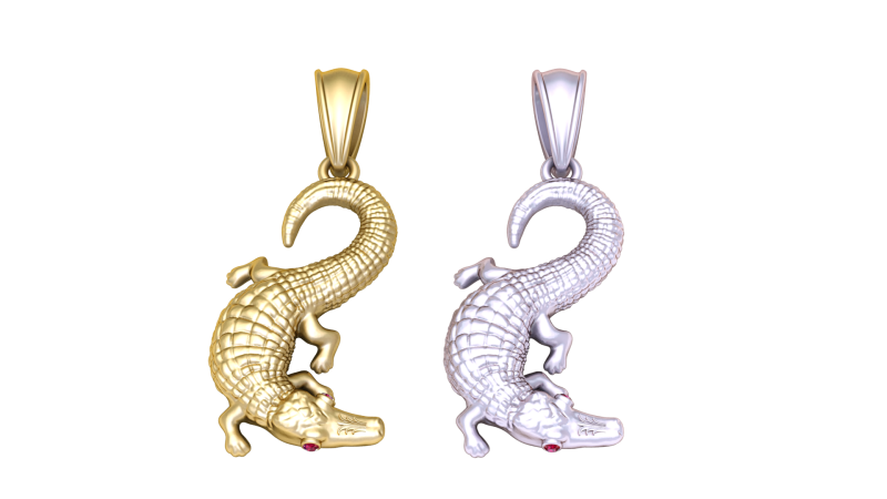 3D Gold Animals Pendant 3D Принт Модель .c4d .max .obj .3ds .fbx .stl .blend