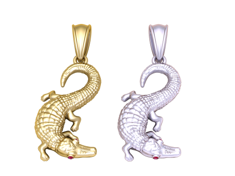3D Gold Animals Pendant 3D प्रिंट मॉडल