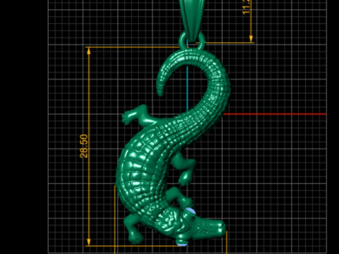 3D Gold Animals Pendant 3D Print Model