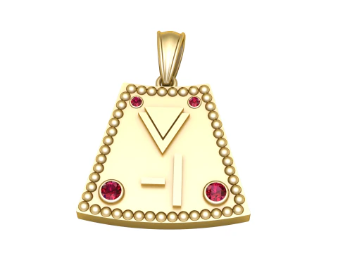 3D GOLD PENDANT 3D Print Model