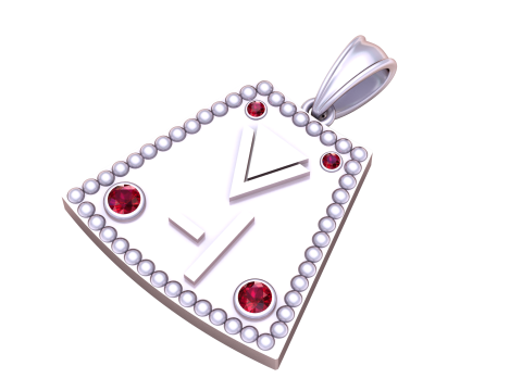 PENDENTIF EN OR 3D Modèles 3D en vedette