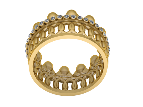 Taaj gold pendant Modèles 3D en vedette