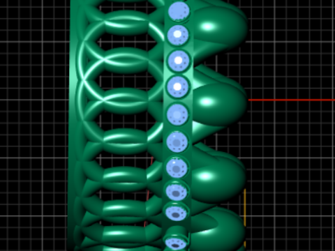 Taaj gold pendant Modèles 3D en vedette