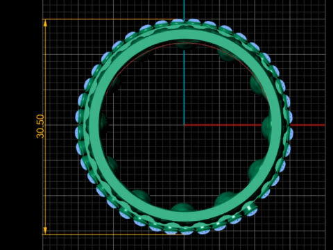 Taaj gold pendant 3D Print Model