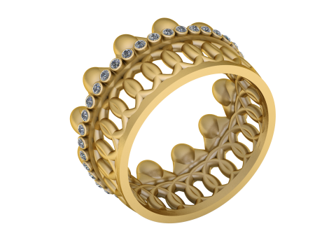 Taaj gold pendant Modèles 3D en vedette