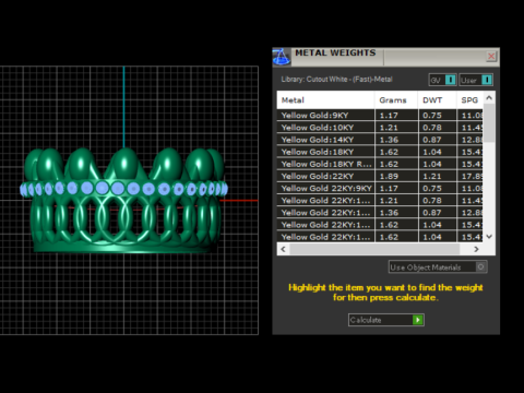 Taaj gold pendant Modèles 3D en vedette