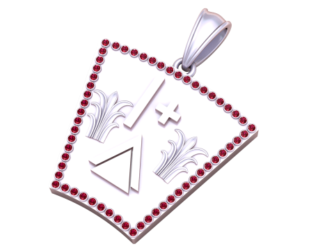 3D Gold Pendant Model do druku 3D