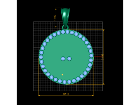 3D GOLD ROUND SKULL FACES PENDANT 3D Print Model