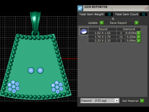 金色骷髅脸吊坠 3D 打印模型 3D 打印模型