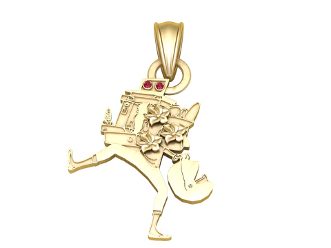 Men Emergency Pendant 3D Printable Model 3D Print Model