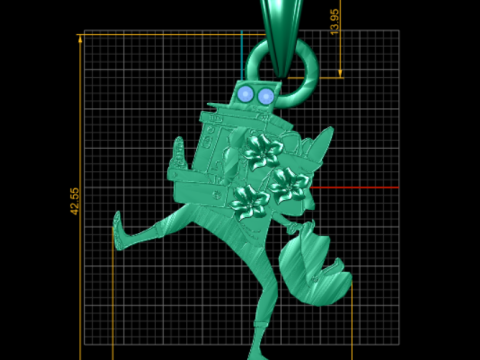 Men Emergency Pendant 3D Printable Model Modelo de Impressão 3D