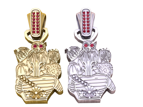 3D GOLD PENDANT 3D Print Model