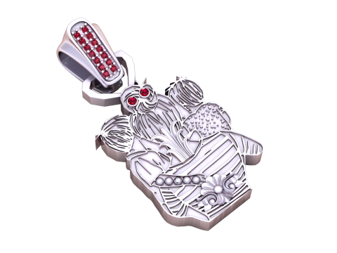 3D GOLD PENDANT Model do druku 3D
