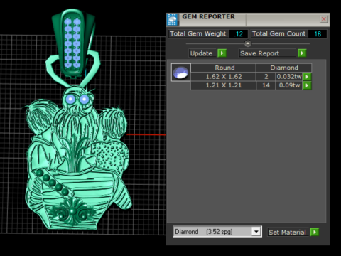 3D GOLD PENDANT Model do druku 3D