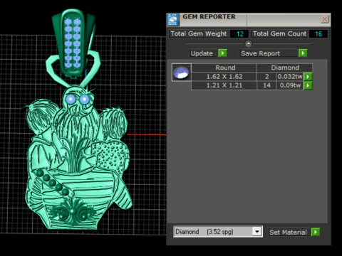 3D GOLD PENDANT 3D Print Model