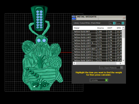 3D GOLD PENDANT 3D Print Model