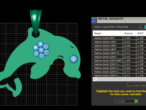 3D GOLD FISH PENDANT 3D 打印模型