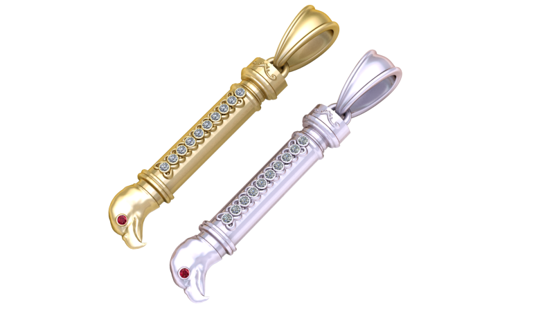 LIONTIN EMAS ELANG Model Cetak 3D .c4d .max .obj .3ds .fbx .stl .blend 