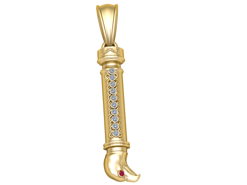 LIONTIN EMAS ELANG Model Cetak 3D