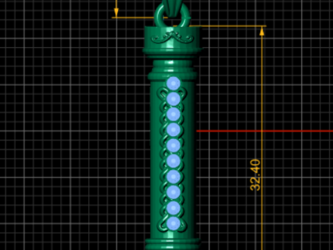 LIONTIN EMAS ELANG Model Cetak 3D