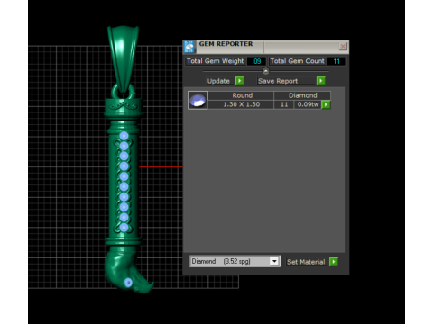 LIONTIN EMAS ELANG Model Cetak 3D