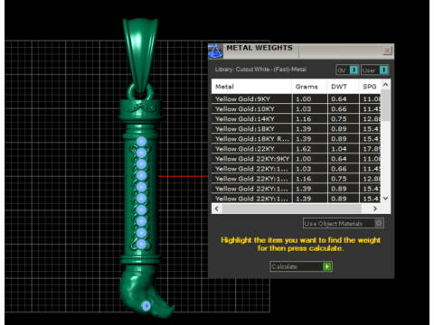 LIONTIN EMAS ELANG Model Cetak 3D