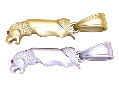 Modelo para impress&atilde;o 3D de pingente de ouro de &aacute;guia Modelo de Impressão 3D