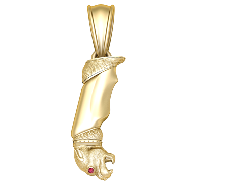 Eagle Gold Pendant 3D Printable Model 3D प्रिंट मॉडल