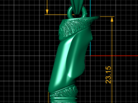 Eagle Gold Pendant 3D Printable Model 3D प्रिंट मॉडल
