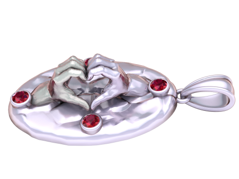 3D金吊坠 3D 打印模型