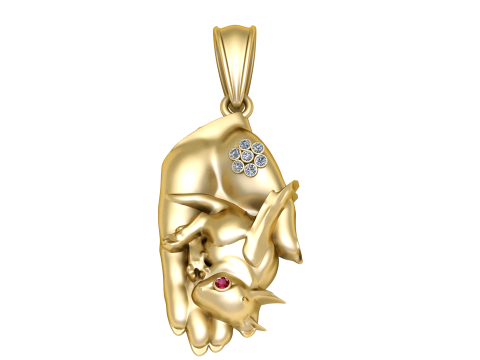 HEND BABY PENDANT Model do druku 3D
