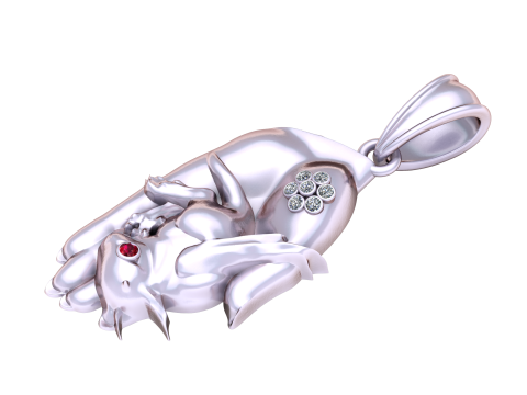 HEND BABY PENDANT Model do druku 3D