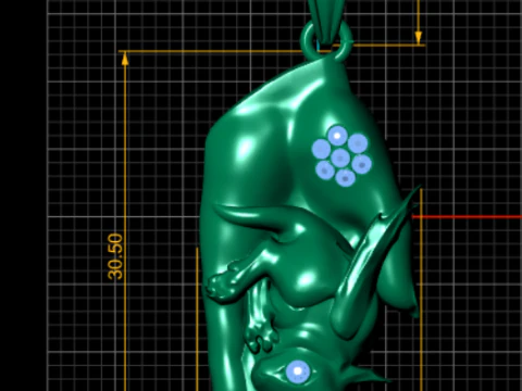 HEND BABY PENDANT 3D Print Model