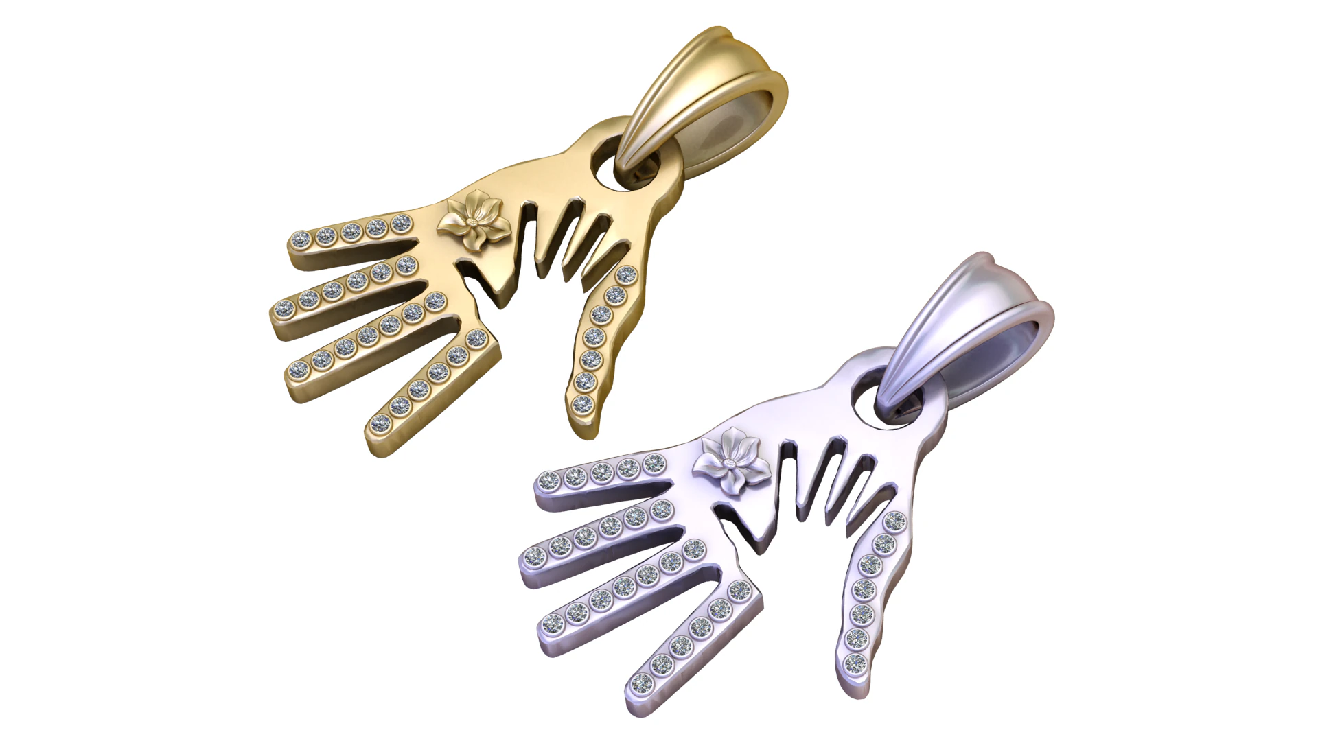 HEND PENDANT 3D Print Model .c4d .max .obj .3ds .fbx .stl .blend 