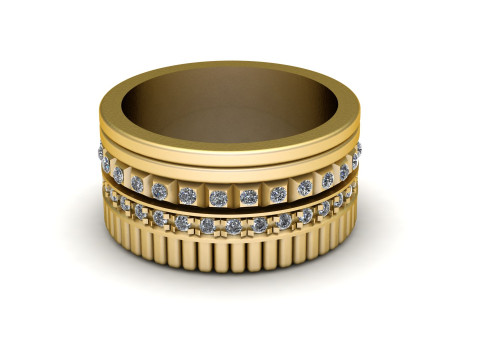 Gold ring 3Dプリントモデル
