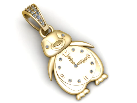 PINGENTE DE REL&Oacute;GIO PINGUIM Modelo de Impressão 3D