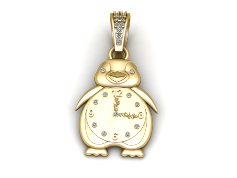 PENGIUNE WATCH PENDANT Modello di stampa 3D