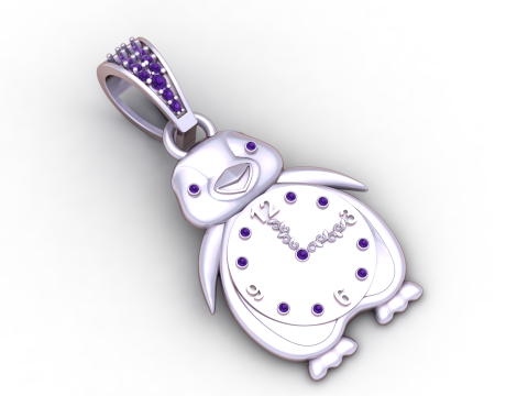 PENGIUNE WATCH PENDANT Modello di stampa 3D