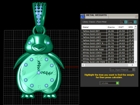 PENGIUNE WATCH PENDANT Modello di stampa 3D