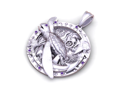 3D Gold Pendant 3D Print Model