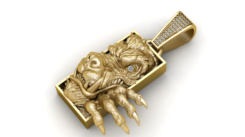 DANGIRIUSE PENDANT 3D Print Model .c4d .max .obj .3ds .fbx .stl .blend 