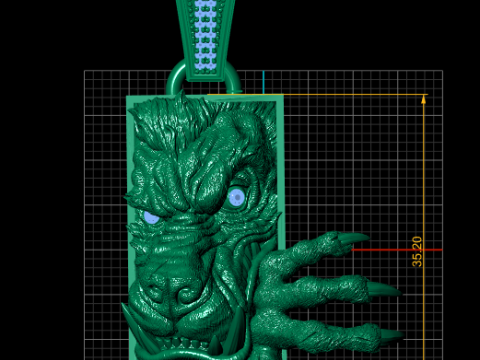 DANGIRIUSE PENDANT 3D Print Model