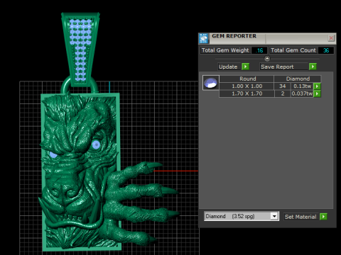 DANGIRIUSE PENDANT 3D Print Model