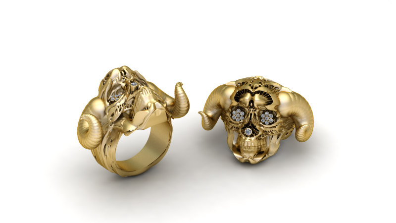 Skull Faces Pendant Modelo de Impressão 3D .c4d .max .obj .3ds .fbx .stl .blend