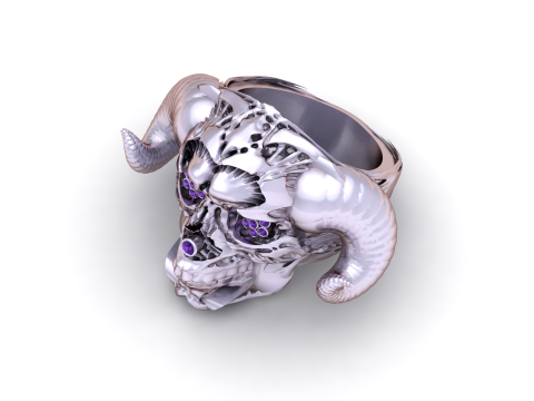 Skull Faces Pendant Modelo de Impressão 3D