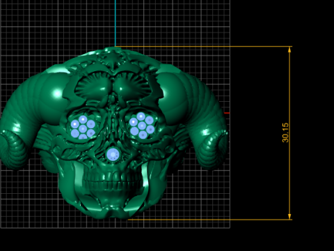 Skull Faces Pendant Modelo de Impressão 3D
