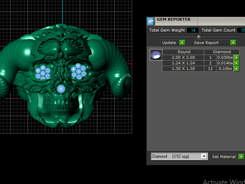 Skull Faces Pendant Modelo de Impressão 3D