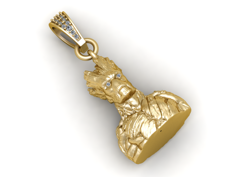 MEN HALF BODY PENDANT Modèles 3D en vedette