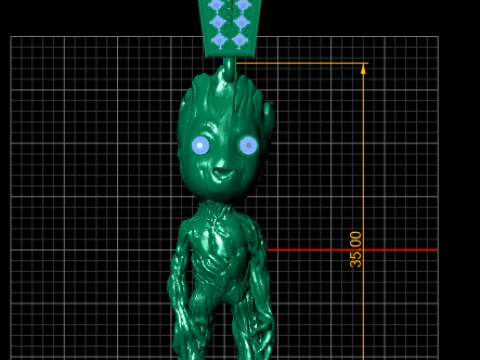 MEN PENDANT 3D Print Model