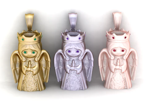 PINGENTE DE RAINHAS Modelo de Impressão 3D